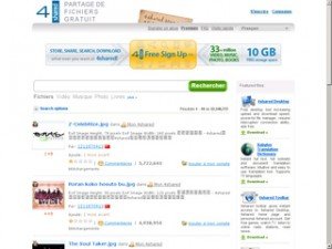 Partage et téléchargement gratuit des fichiers, photos et vidéos