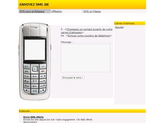 SMS gratuit en Belgique par internet