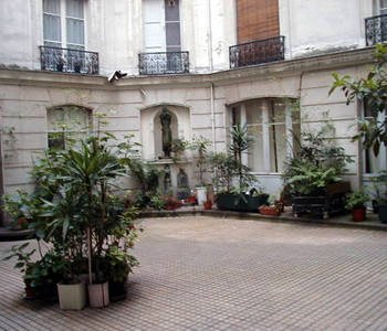 Construction de la cour intérieure