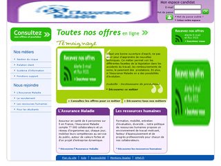 Ameli France: Recrutement et stage en assurance maladie