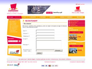 Recrutement chez Comanav Voyage au Maroc: Offres emploi