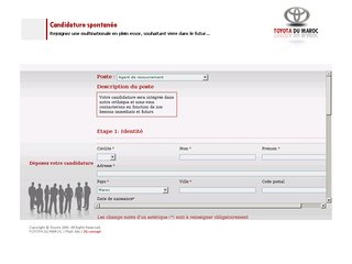 Toyota Maroc: Recrutement et demande d’emploi en ligne