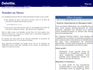 Recrutement par Deloitte Maroc en comptabilité et finance d’entreprise