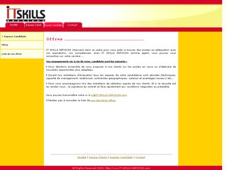 IT Skills services à casablanca: Recrutement par dépot de CV