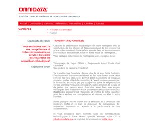 Recrutement par Omnidata Maroc: Système d&rsquo;information à Casablanca