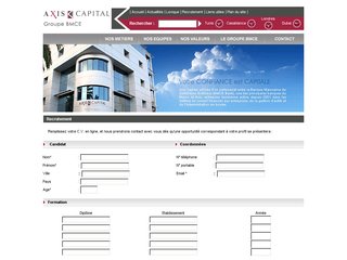 Axis Capital Tunisie: Recrutement en conseil et gestion financière