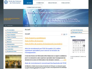 Esi.ac.ma: Site école des sciences de l’information à Rabat