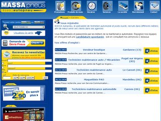 Recrutement par Massa Autopneu en France: Maintenance automobile