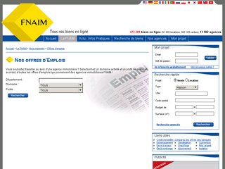 Recrutement par Fnaim en France en immobilier