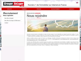 Groupe SeLoger en France: Recrutement, stage et alternance