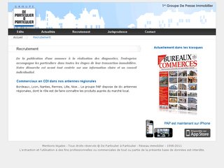 Recrutement groupe de PAP (particulier à particulier)
