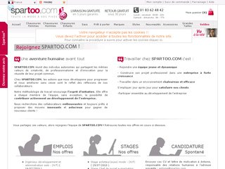 Spartoo en France: Recrutement et stage en vente de chaussures et vêtements