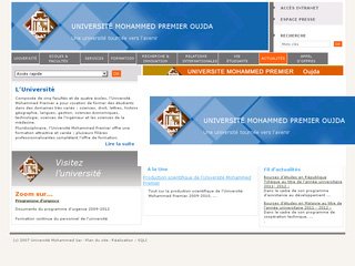 Univ-oujda.ac.ma: Site université Mohammed Premier à Oujda