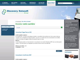 Recrutement Discovery Datasoft Group en Tunisie