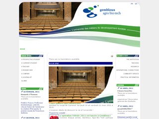 www.fusagx.be: Faculté de Gembloux en Belgique