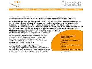 Recrutement par Ricochet Conseil au Maroc