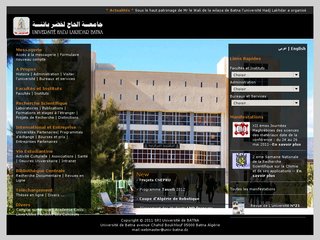 www.univ-batna.dz: Université Hadj Lakhdar de Batna