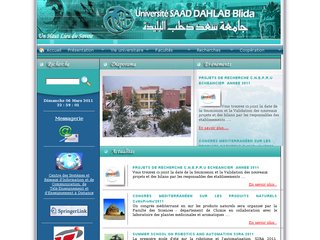 www.univ-blida.dz: Université Saad Dahlab de Blida