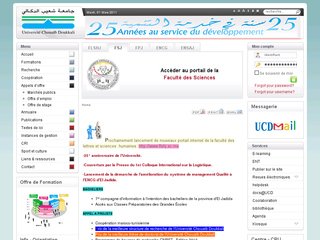 Site université Chouaib Doukkali à El Jadida sur www.ucd.ac.ma