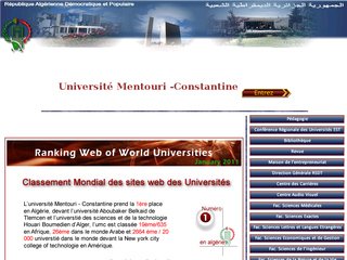 www.umc.edu.dz: Université Mentouri Constantine en Algérie