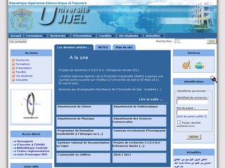 www.univ-jijel.dz: Université Jijel en Algérie