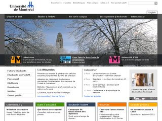 www.umontreal.ca: Site Université de Montréal à Canada