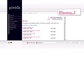 Recrutement et stage à Pimkie en France