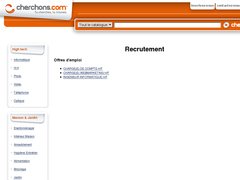 Offres de recrutement par le site cherchons.com