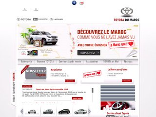 www.toyota.co.ma: Site de Toyota Maroc en ligne