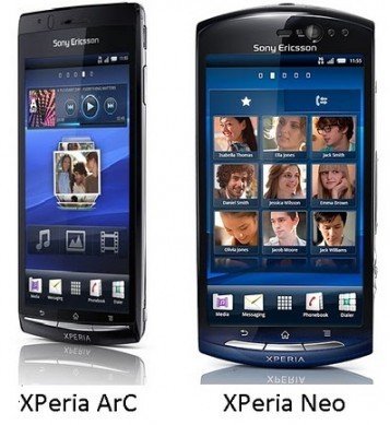 Prix de Xperia Arc et Neo par Sony Ericsson Algérie