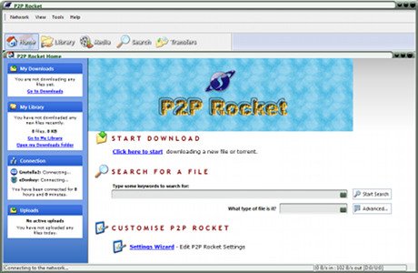 P2P Rocket gratuit pour télécharger toute donnée espérée