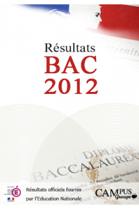 Calendrier des résultats de bac 2012 en France